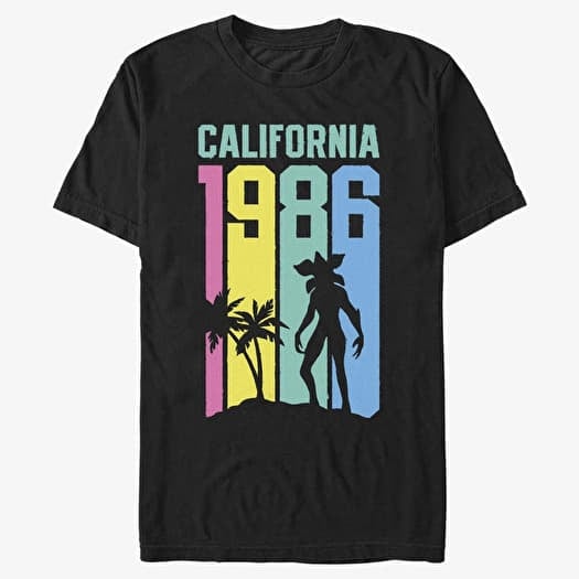 T-shirt Merch Netflix Stranger Things - Cali Demo Men's T-Shirt Black