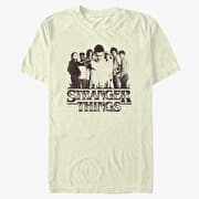 Merch Netflix Stranger Things - Group Focus Men's T-Shirt Natural
