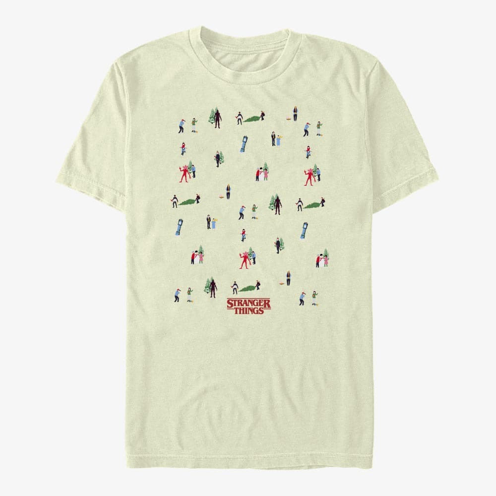 T-shirts Merch Netflix Stranger Things - Stranger Things Tree Sweater Men's T-Shirt Natural