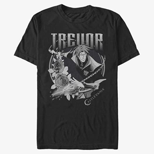 Majica Merch Netflix Castlevania - Trevor Badge Men's T-Shirt Black