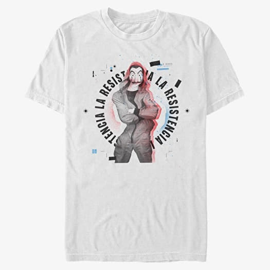 Majica Merch Netflix Money Heist - La Resistencia Badge Men's T-Shirt White