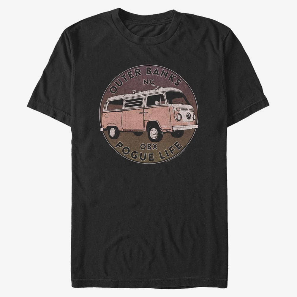 majice kratkih rukava Merch Netflix Outer Banks - Van Life Men's T-Shirt Black