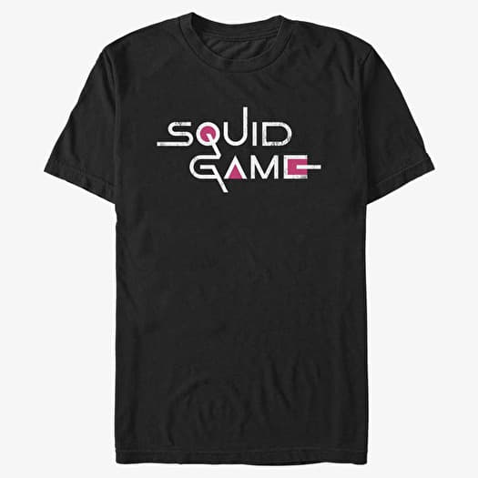 T-särk Merch Netflix Squid Game - English Title Men's T-Shirt Black