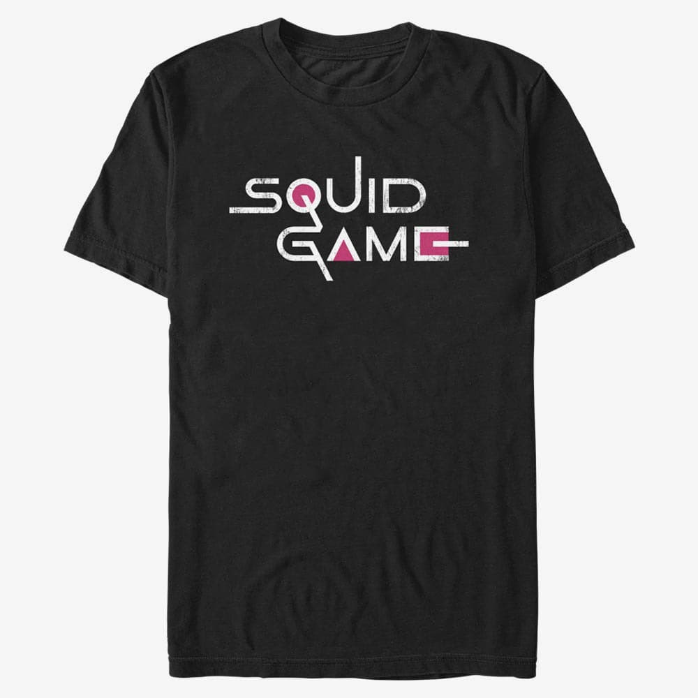 T-särgid Merch Netflix Squid Game - English Title Men's T-Shirt Black