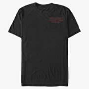 Merch Netflix Stranger Things - Stranger Red Outline Pocket Men's T-Shirt Black
