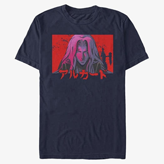 T-shirt Merch Netflix Castlevania - Sunset Alucard Men's T-Shirt Navy Blue