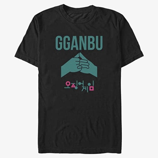 T-shirt Merch Netflix Squid Game - Gganbu Buddies Men's T-Shirt Black