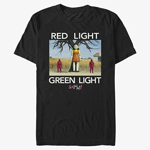 Majica Merch Netflix Squid Game - Red Light Green Light Men's T-Shirt Black