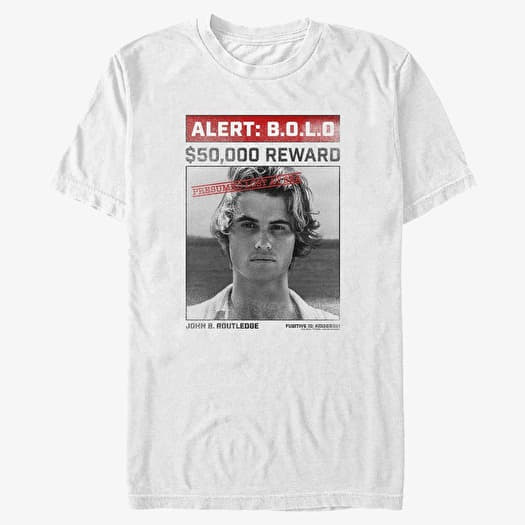 Tričko Merch Netflix Outer Banks - Wanted Poster Men's T-Shirt White