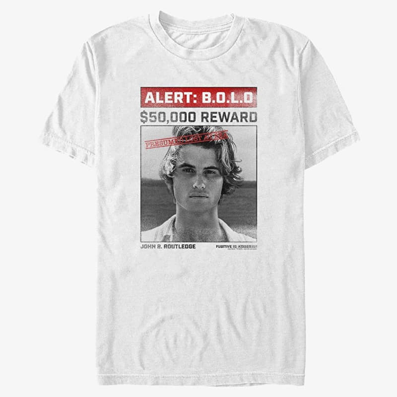 Футболка Merch Netflix Outer Banks - Wanted Poster Men's T-Shirt White