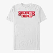 Merch Netflix Stranger Things - Christmas Lights Logo Men's T-Shirt White