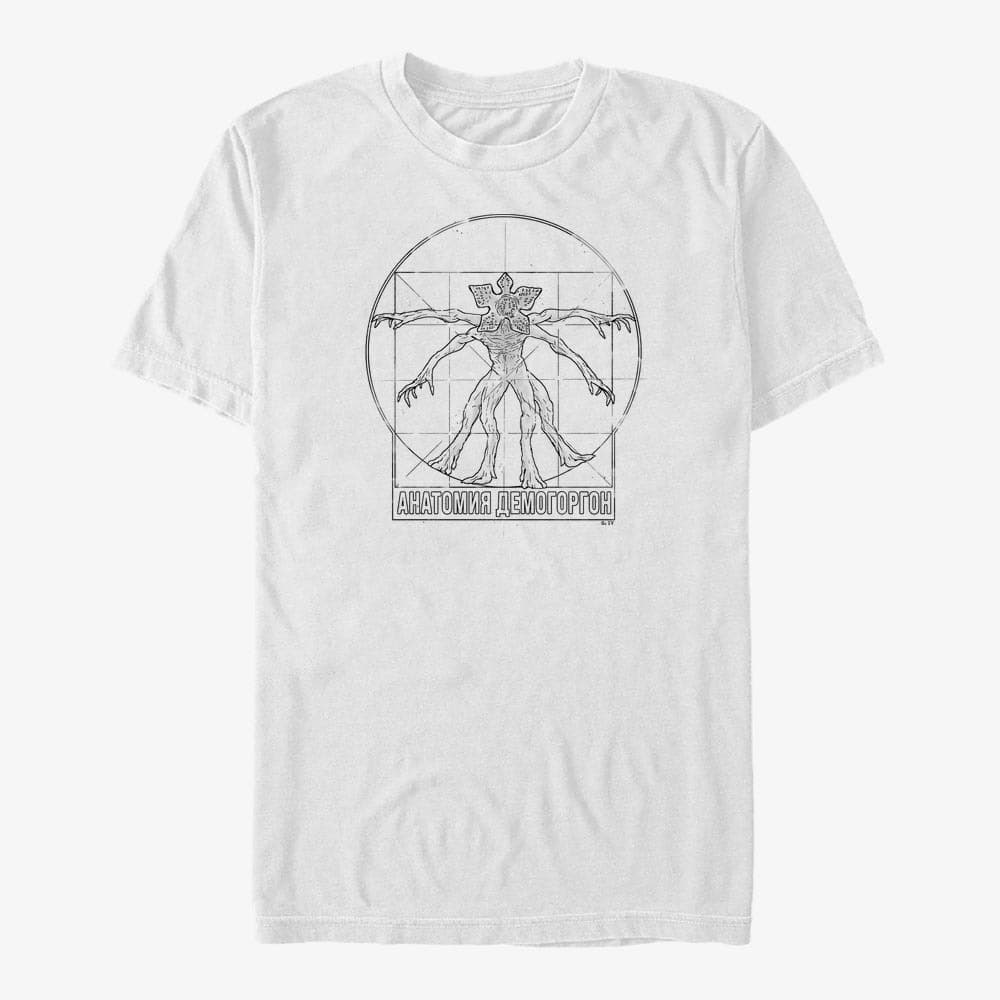 T-Shirts Merch Netflix Stranger Things - Demo Anatomy Men's T-Shirt White