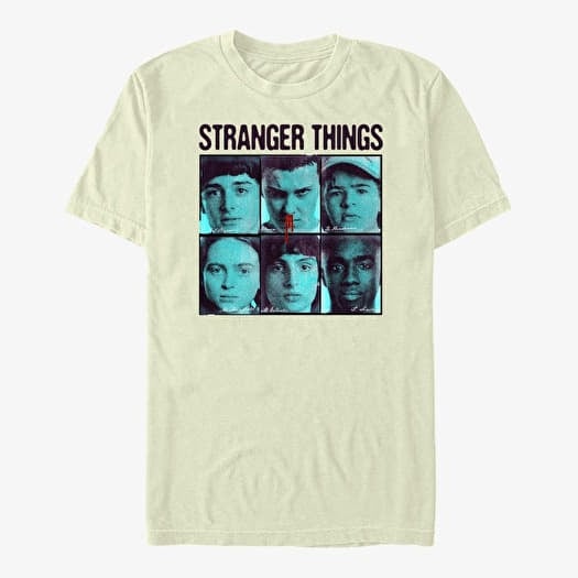 T-shirt Merch Netflix Stranger Things - Halftone Gang Men's T-Shirt Natural