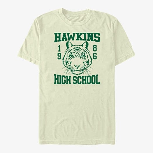 Majica Merch Netflix Stranger Things - Hawkins High School 1986 Men's T-Shirt Natural