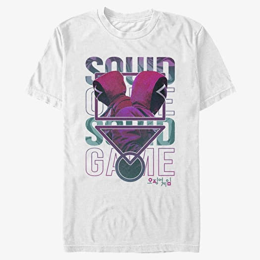 Tričko Merch Netflix Squid Game - Symbol With Stacks Men's T-Shirt White