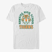 Merch Netflix Stranger Things - Hawkins High School Tigers Arch Men's T-Shirt White
