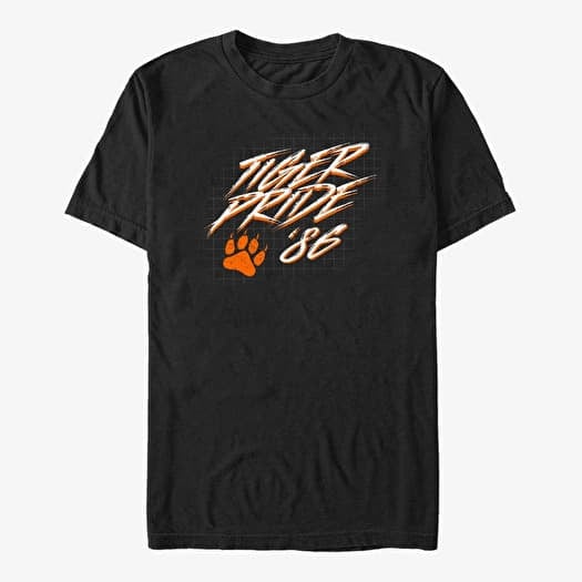Marškinėliai Merch Netflix Stranger Things - Tiger Pride Men's T-Shirt Black