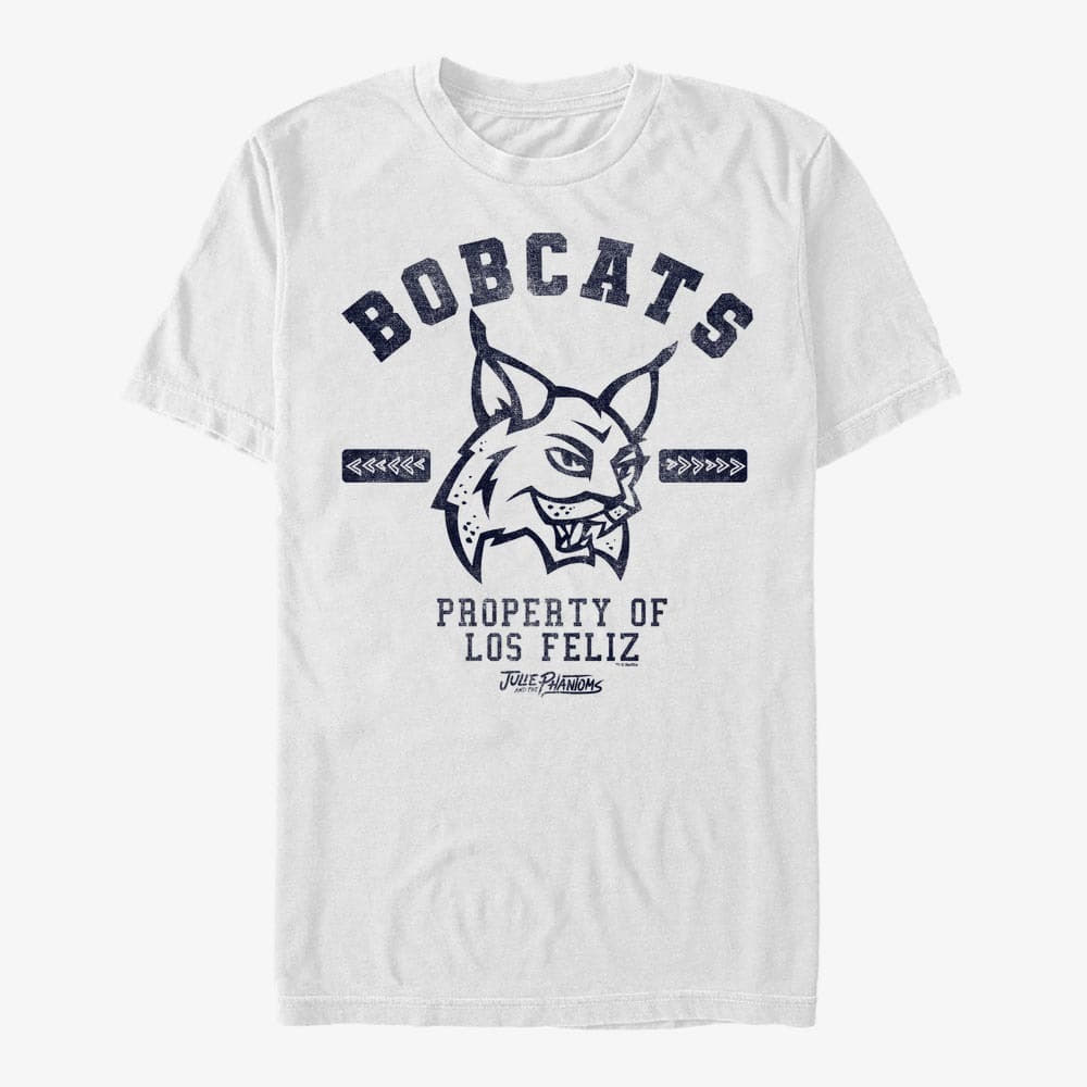 majice kratkih rukava Merch Netflix Julie And The Phantoms - Collegiate Bobcats Men's T-Shirt White