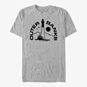 Merch Netflix Outer Banks - Lighthouse Badge Men's T-Shirt Heather Grey