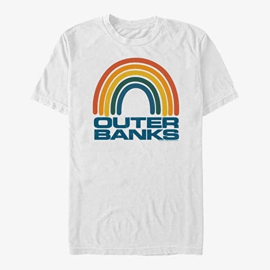 Merch Netflix Outer Banks - OBX Rainbow Men's T-Shirt White