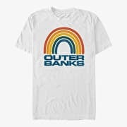 Merch Netflix Outer Banks - OBX Rainbow Men's T-Shirt White