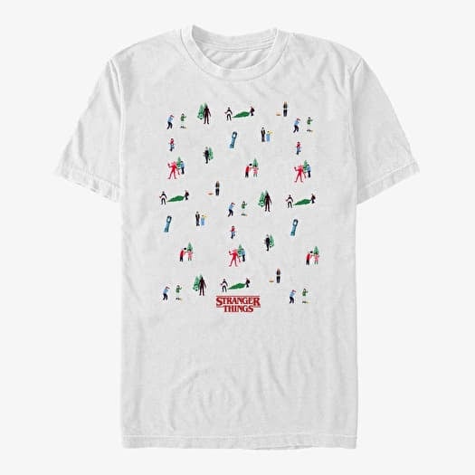 T-shirt Merch Netflix Stranger Things - Stranger Things Tree Sweater Men's T-Shirt White