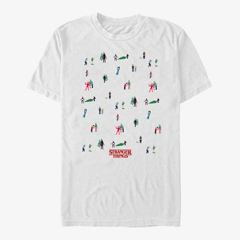 T-shirts Merch Netflix Stranger Things - Stranger Things Tree Sweater Men's T-Shirt White