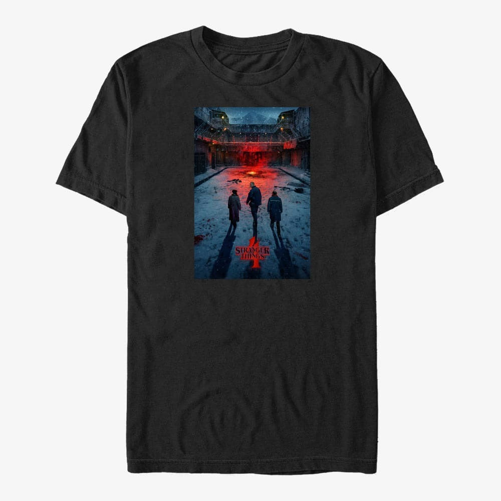 T-Shirts Merch Netflix Stranger Things - Russia Poster Men's T-Shirt Black