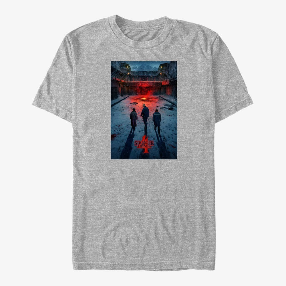 T-shirts Merch Netflix Stranger Things - Russia Poster Men's T-Shirt Heather Grey