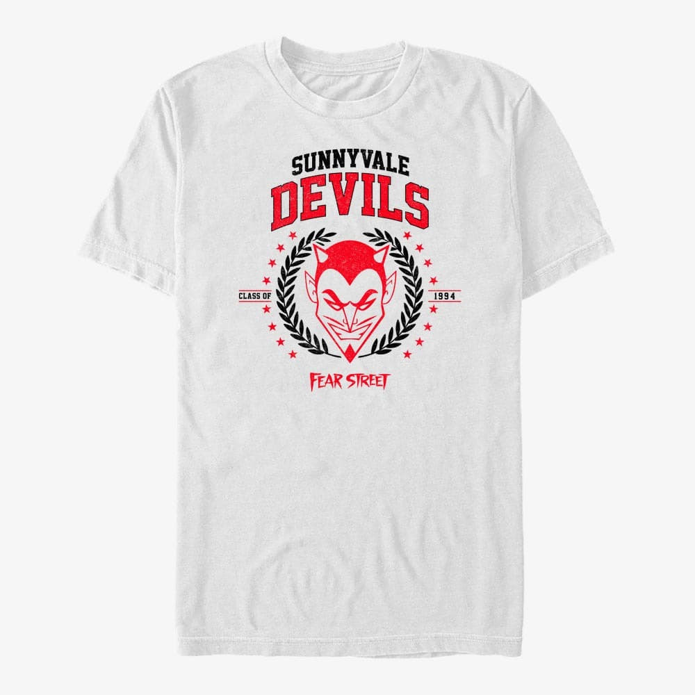 T-Shirts Merch Netflix Fear Street - Sunnyvale Devils Men's T-Shirt White
