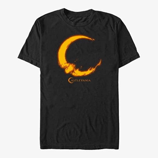 T-shirt Merch Netflix Castlevania - Moon Glow Men's T-Shirt Black