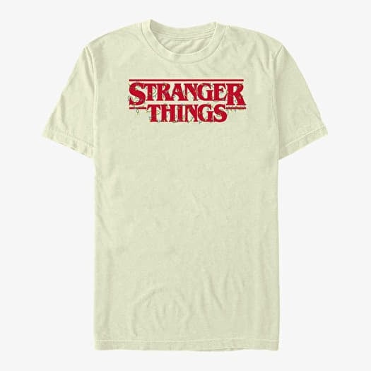T-shirt Merch Netflix Stranger Things - Christmas Lights Logo Men's T-Shirt Natural