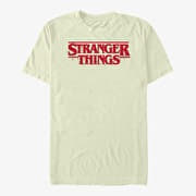 Merch Netflix Stranger Things - Christmas Lights Logo Men's T-Shirt Natural