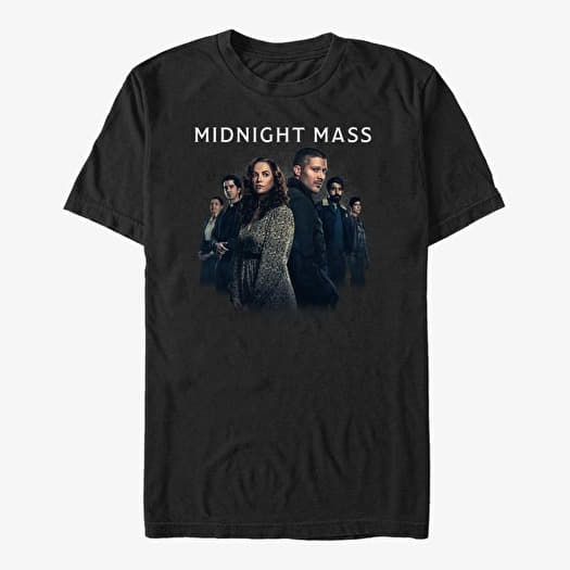 Tričko Merch Netflix Midnight Mass - Cropped Group Men's T-Shirt Black