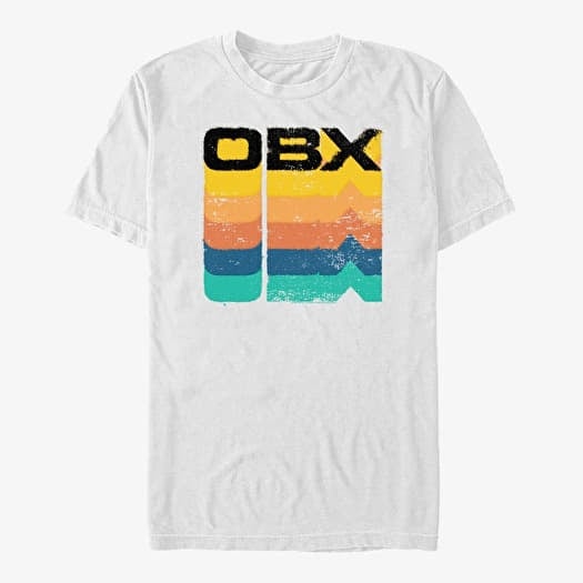 Merch Netflix Outer Banks - OBX Rainbow Stack Men's T-Shirt White
