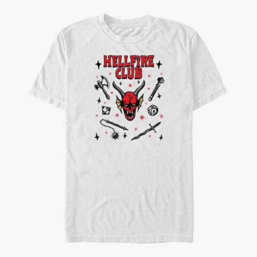 T-shirt Merch Netflix Stranger Things - Textbook HFC Men's T-Shirt White
