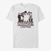 Merch Netflix Stranger Things - Group Focus Men's T-Shirt White