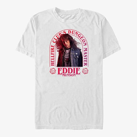 T-shirt Merch Netflix Stranger Things - Dungeon Master Eddie Men's T-Shirt White