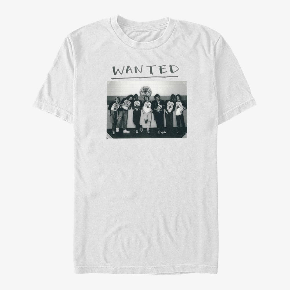 majice kratkih rukava Merch Netflix Stranger Things - Hellfire Wanted Men's T-Shirt White