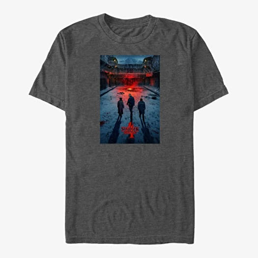 T-shirt Merch Netflix Stranger Things - Russia Poster Men's T-Shirt Dark Heather Grey
