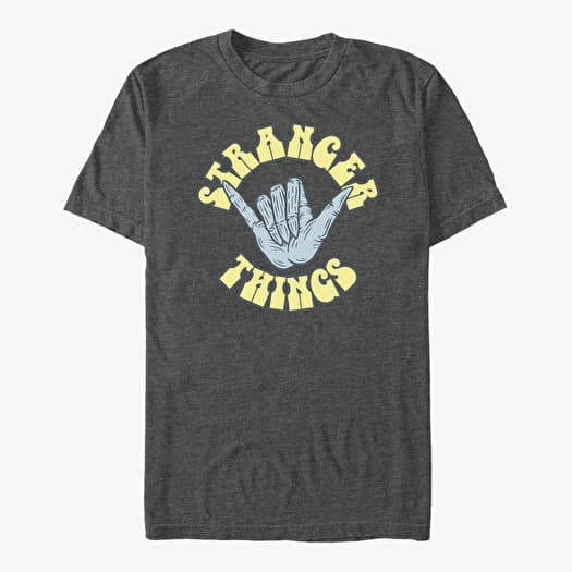 T-shirt Merch Netflix Stranger Things - Rad Things Men's T-Shirt Dark Heather Grey