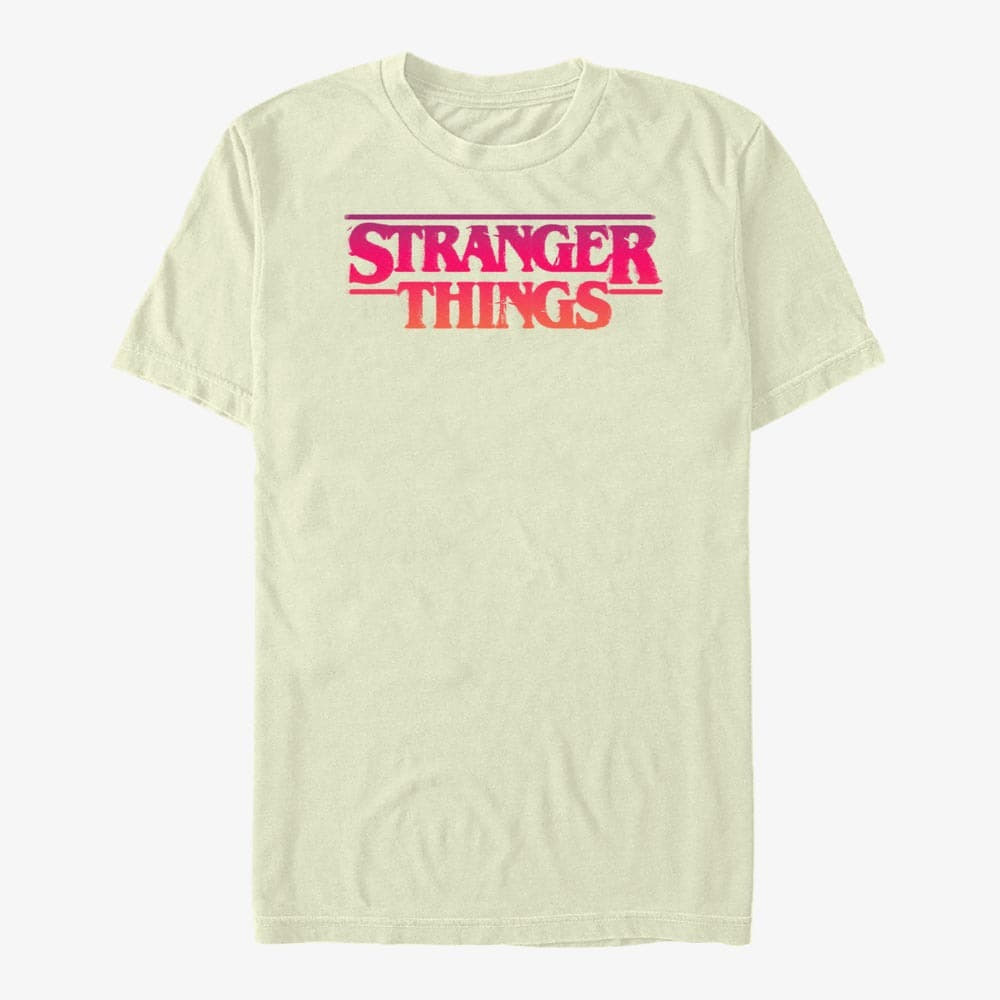 T-Shirts Merch Netflix Stranger Things - Grunge ST Logo Men's T-Shirt Natural