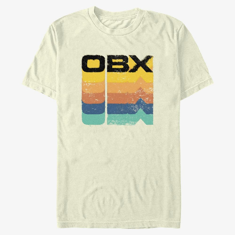 Magliette Merch Netflix Outer Banks - OBX Rainbow Stack Men's T-Shirt Natural