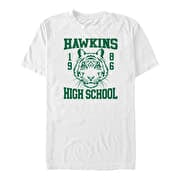 Merch Netflix Stranger Things - Hawkins High School 1986 Men's T-Shirt White