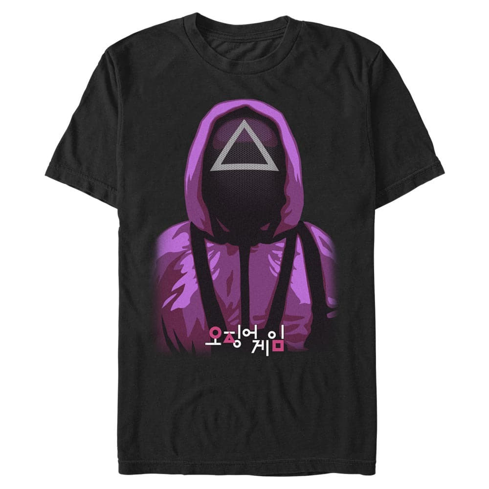 majice kratkih rukava Merch Netflix Squid Game - Triangle Guy Men's T-Shirt Black