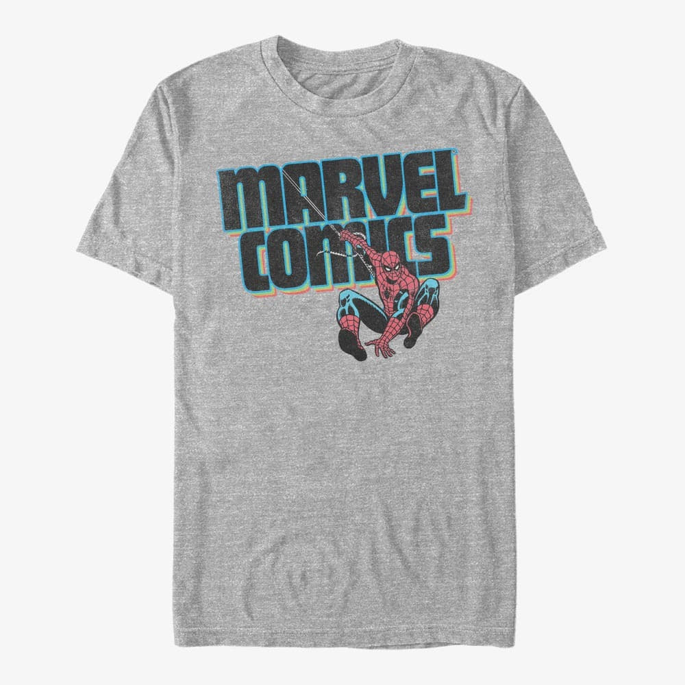 Magliette Merch Marvel Spider-Man Classic - MARVEL COMICS Men's T-Shirt Heather Grey