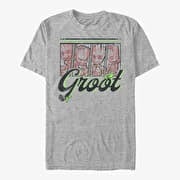 Merch Marvel Guardians Of The Galaxy Classic - FOUR PANEL GROOT Men's T-Shirt Heather Grey