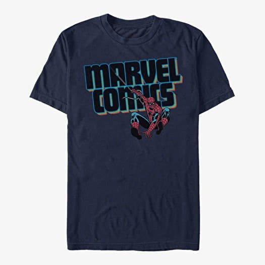 T-shirt Merch Marvel Spider-Man Classic - MARVEL COMICS Men's T-Shirt Navy Blue