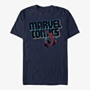 Merch Marvel Spider-Man Classic - MARVEL COMICS Men's T-Shirt Navy Blue
