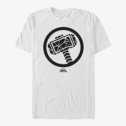 Tricou Merch Marvel Thor: Love and Thunder - Mjollnir Black Men's T-Shirt White